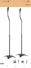 Universal Speaker Floor Stands, Pair - Surround Sound, Height Adjustable x 2 new