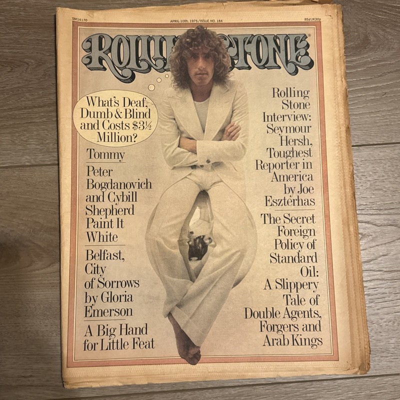 ROLLING STONE MAGAZINE - Apr-10-75 - #184 - Daltrey, Tommy, Pretty Things, Bowie