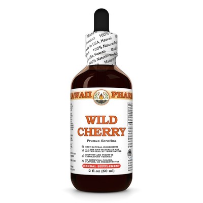 Wild Cherry (Prunus Serotina) Tincture, Dried Bark Liquid Extract