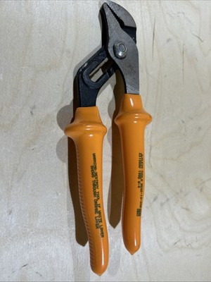 Klein Tools D502-10-INS 10'' Insulated Pump Pliers 1000V New Old Stock 1995