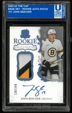 2023-24 Upper Deck The Cup John Beecher RC Rookie Patch Auto /249