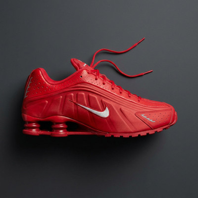 Nike Shox R4 Red White IQ0608-687 Mens New | eBay