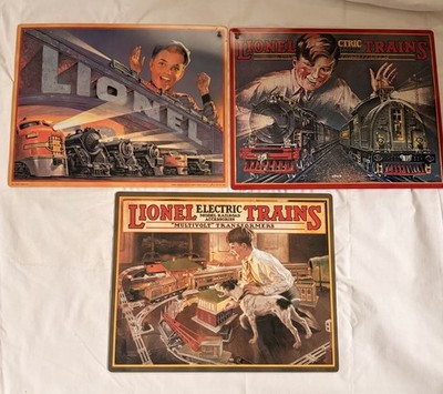3 Hallmark Great American Railway 29 26 52 Lionel Katalog Cover Blechschilder
