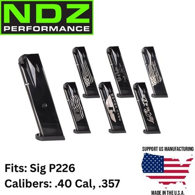 Sig Sauer P226 Magazine .40/.357 10Rd Laser Engraved Choose Design