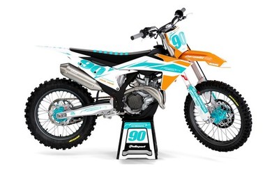 CustomMX - Grafik Kit: passend für KTM SX SXF EXC 85 125 150 250 300 350 450 Modelle