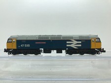 GRAHAM FARISH N GAUGE 372-240 BR BLUE LARGE LOGO CL.47 LEICESTER + LIGHTS +BOXED