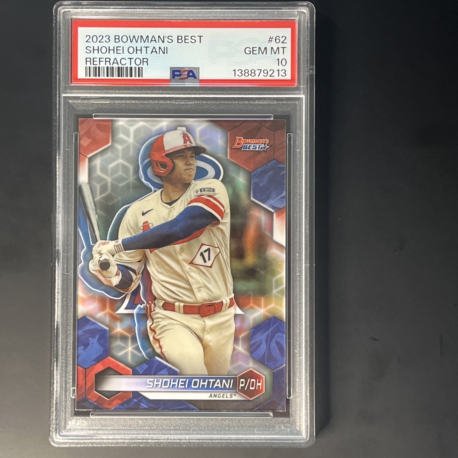 2023 Bowman's Best - Shohei Ohtani #62 Refractor PSA 10