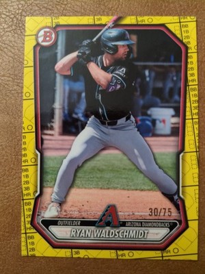 Ryan Waldschmidt /75 Yellow Pattern 2026 Bowman Arizona Diamondbacks Prospect