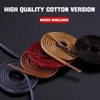 Waxed Shoe Laces Round Thin Laces Shoes For Formal Shoes Brogues Dress Wax Cord