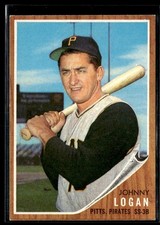 1962 Topps Johnny Logan NRMT or Better Set Break #573