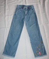Vintage Disney Winnie The Pooh Embroidered Jeans Piglet Size 14 Blue Denim Y2K