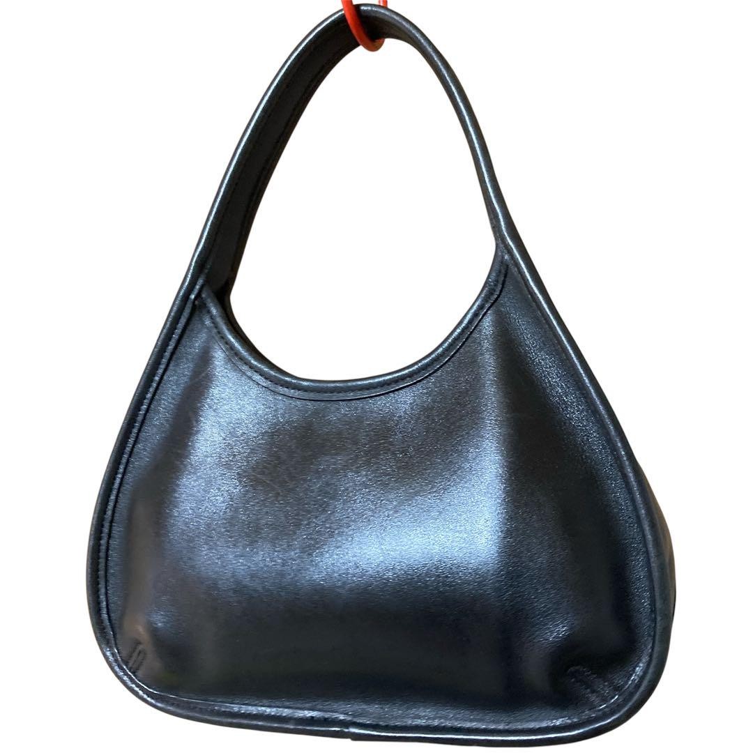 Old Coach 9027 Ergo Leather Shoulder Bag in Black with Gold Metal Fittings MK0707004