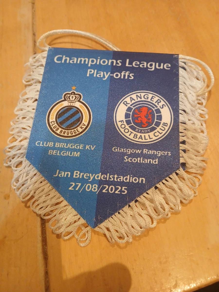 Fanion Vintage Glasgow Rangers – Pennant Drapeau Banderine Football écossais