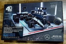 4D Build Formula 1 F1 Mercedes W15 Garage Set 3D Model Kit Puzzle w/ LED Lights
