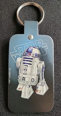 DISNEY STAR WARS Force Awakens R2-D2 Leather Key chain NEW 