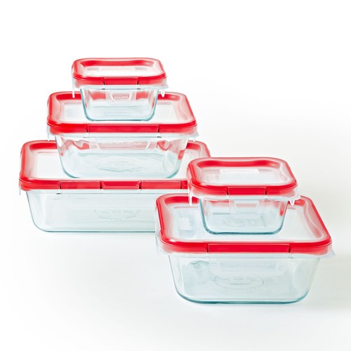 Pyrex Ultimate 10-Piece Glass Storage Set - Thumbnail 2