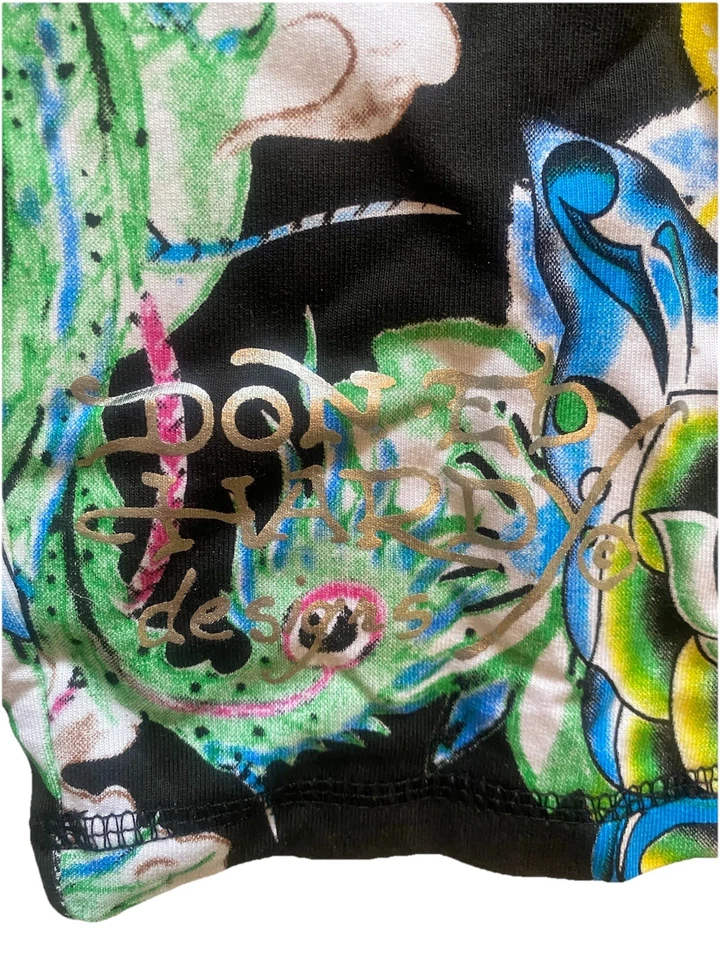 NUEVO~RARO~ Pantalones de Yoga Ed Hardy NIÑOS VINTAGE Y2K Niñas NIÑOS Talla 3-4 Foto 2 de 3