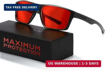 Titan Gaming Glasses, Blue Light Blocking, Night Driving Glasses for Men, Comput