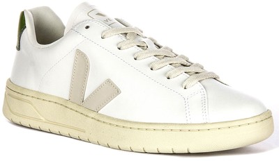 Veja Urca Pierre Kiwi Lace Up Side Logo Mens Sneaker In White Green US 7 - 12