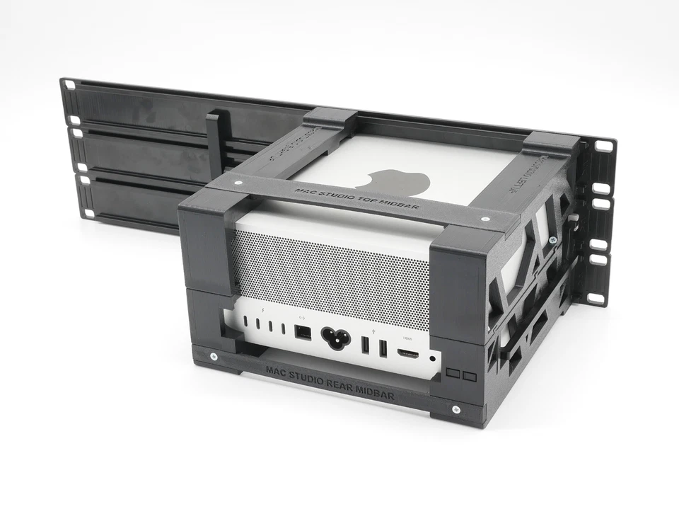 Rack mount for apple mac studio with remote on/off button - 2.nd device options - Image 2 of 4