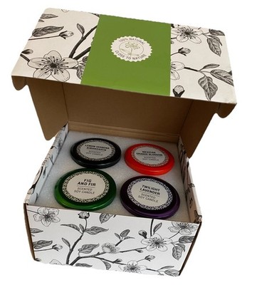 Enjoy Your Life Duftkerze Geschenkbox 2 Kerzen Twilight Lavendar, Feige und Fell