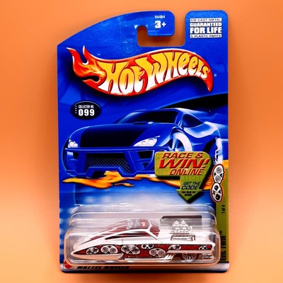 2002 Hot Wheels Grave Rave Series #99  Evil Twin Pearl White Chrome Lace Wheels