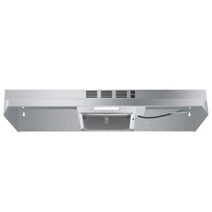 24inch Hotte de cuisine en acier inoxydable 280CFM 2 Bouton poussoir de l'interrupteur de vitesse LED