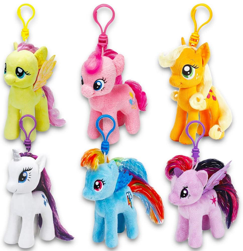 Ty My Little Pony - Collection of 6 pieces 4" Inch Plush with Clip - 第 1/1 張圖片