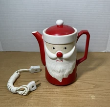 Vtg Dan Brechner Santa Claus Face Electric Hot Pot Tested Works Japan Very Rare