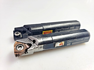 Sandvik Coromant 266RKF-D10-3 Boring Bar 5/8'' Shank T-Max Threading (Lot of 2)