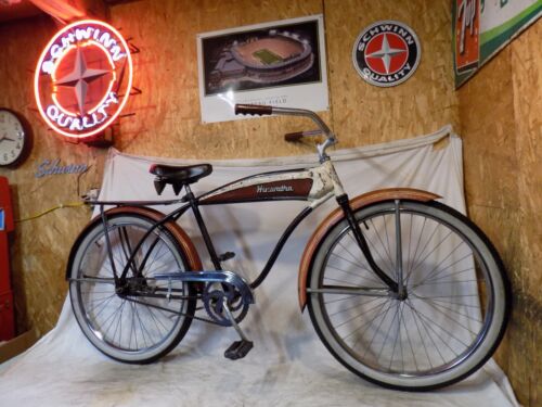 1950s HIAWATHA MENS TANK BIKE VINTAGE ROADMASTER CWC WESTERN FLYER HAWTHORNE 50s