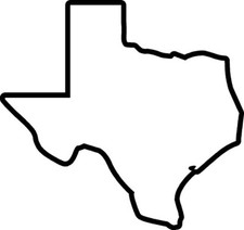 Texas State Outline Vinyl Decal Sticker TX Texan Pride FREE SHIPPING-