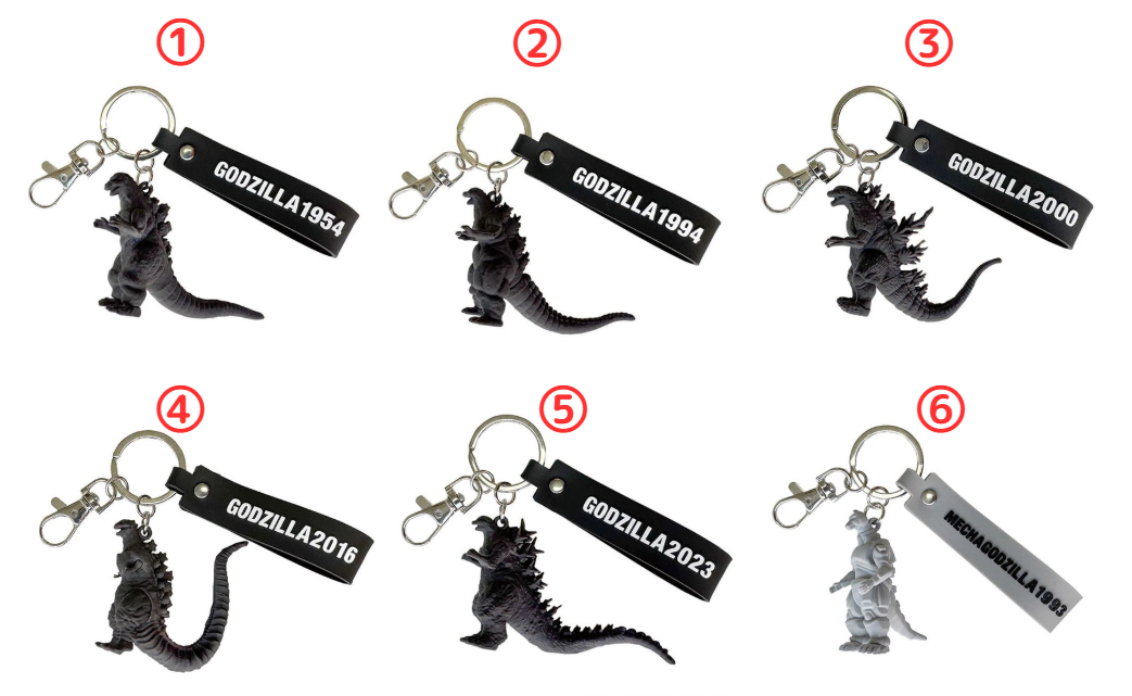 Toho Godzilla Series 3D mascot keychain 6 types New Japan W90×H105