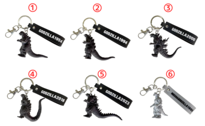 Toho Godzilla Series 3D mascot keychain 6 types New Japan W90×H105