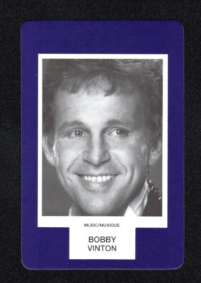 Bobby Vinton Singer 1993 Face To Face Game Card Canadian Issue