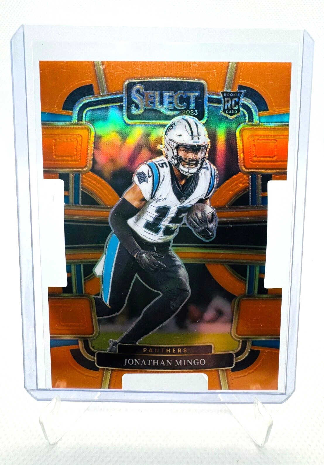 JONATHAN MINGO 2023 Panini Select #16 RC Concourse Orange Die-Cut Prizm /499