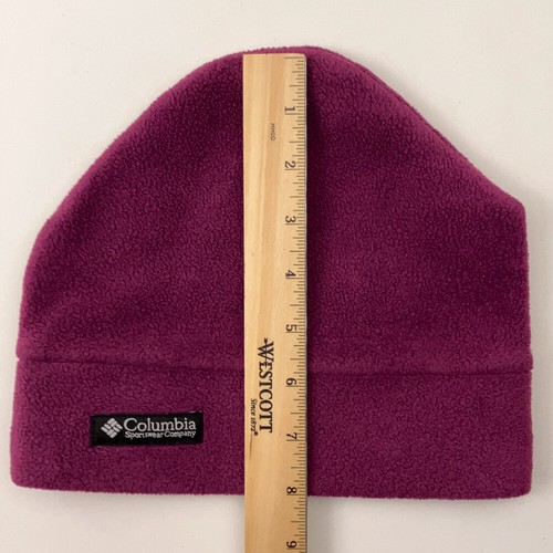 Retro Columbia Plum Purple Fleece Winter Ski Hat Youth L/XL - Picture 6 of 6