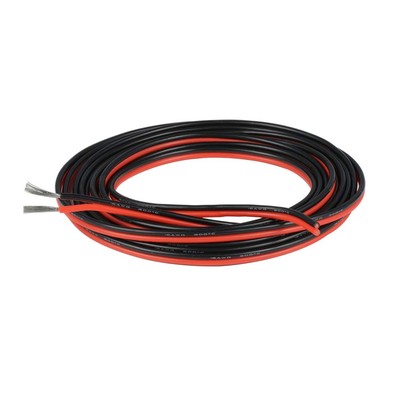 BNTECHGO 18 Gauge Flexible 2 Conductor Parallel Silicone Wire Red Black High ...