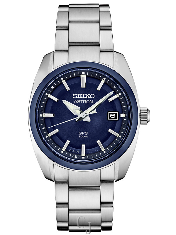 Seiko Astron GPS Solar Ceramic Bezel Blue Dial Men's Watch SSJ003