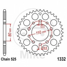 CORONA Z36 525 SILVER D.INT. 080 727.07.13 FOR HONDA 500 XBR 500 1985-1987