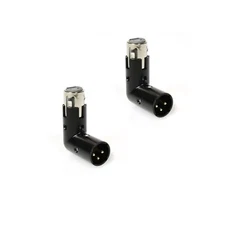XLR Angle Adapter Dual Male and Female can be positioned to 4 different angle...