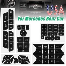 Radio Button Repair Kit Window Switch Sticker For Mercedes Benz C200 C250 C300
