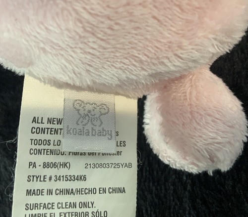 Koala Baby Tiny Pink Bunny Plush 8” - Picture 5 of 5