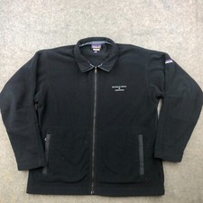 Patagonia Jacket Mens Large Black Fleece Full Zip Pockets Synchilla Y2K