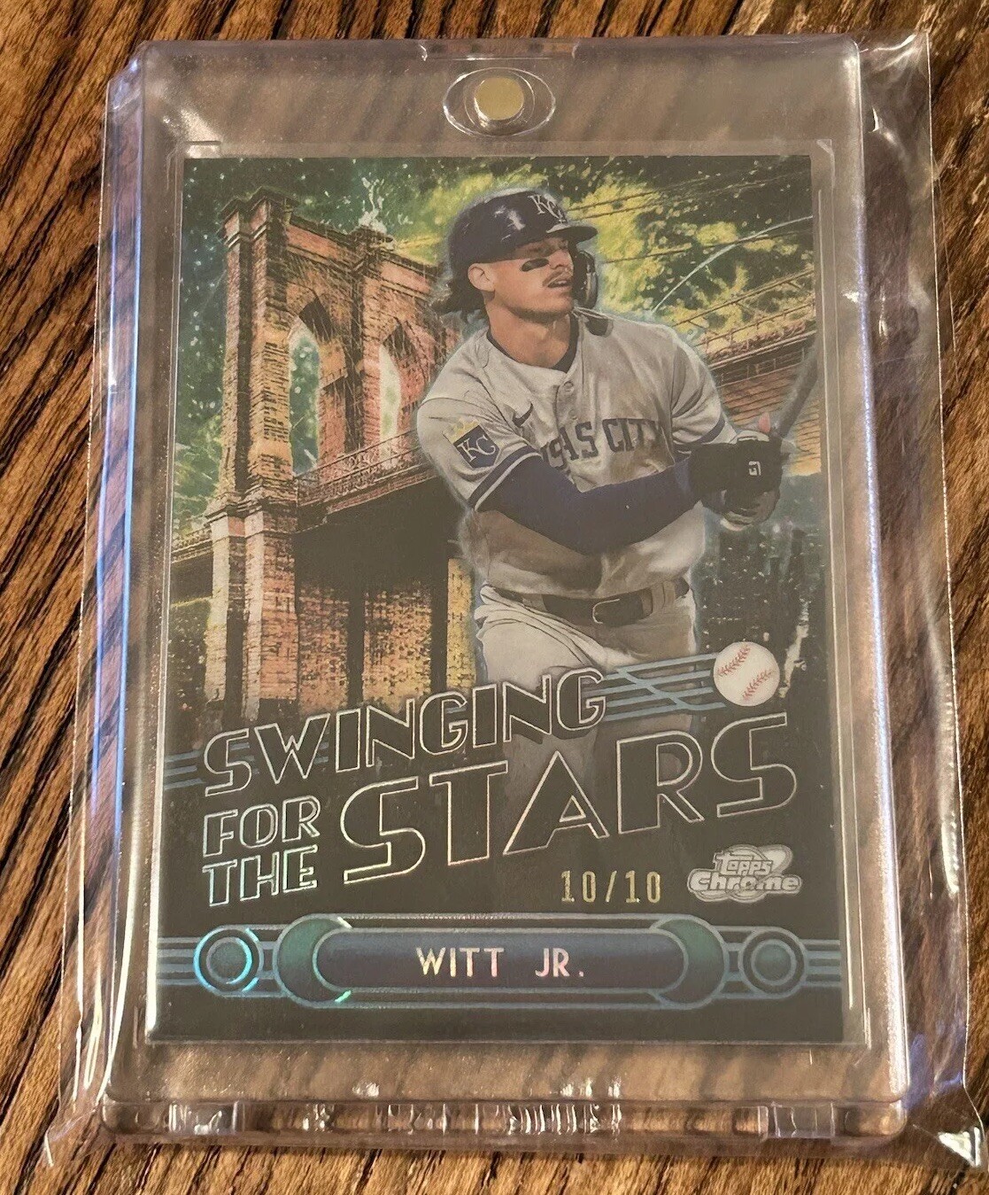 2024 Topps Chrome Fanatics Bobby Witt Jr. Swinging For The Stars Black #d 10/10