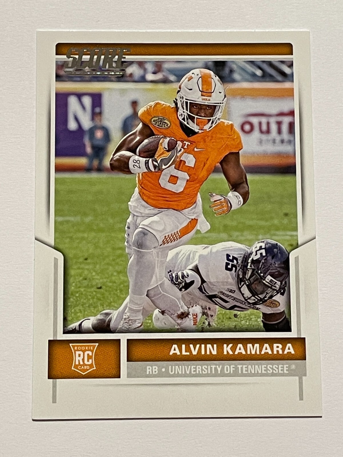2017 Panini Score Football #375 - Alvin Kamara RC - New Orleans Saints