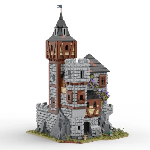 Medieval Castle with Interior Modular Building Blocks Set MOC Bricks Toys 4228pc - Picture 4 of 8