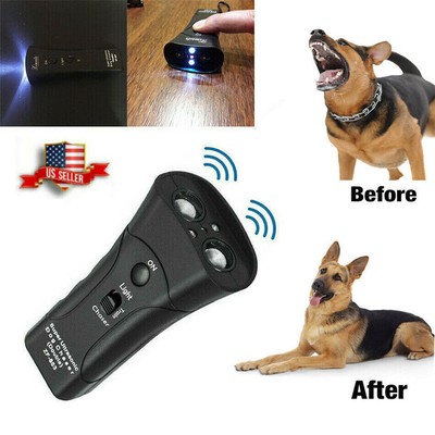 Ultrasonic Anti Dog Barking Pet Trainer LED Light Gentle Chaser Petgentle Sonics