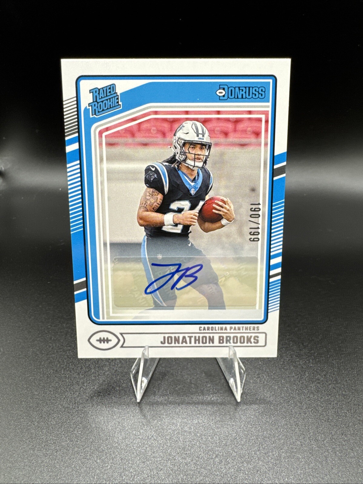 2024 Donruss Football - Jonathon Brooks Rated Rookie Auto /199 (RC, AU)