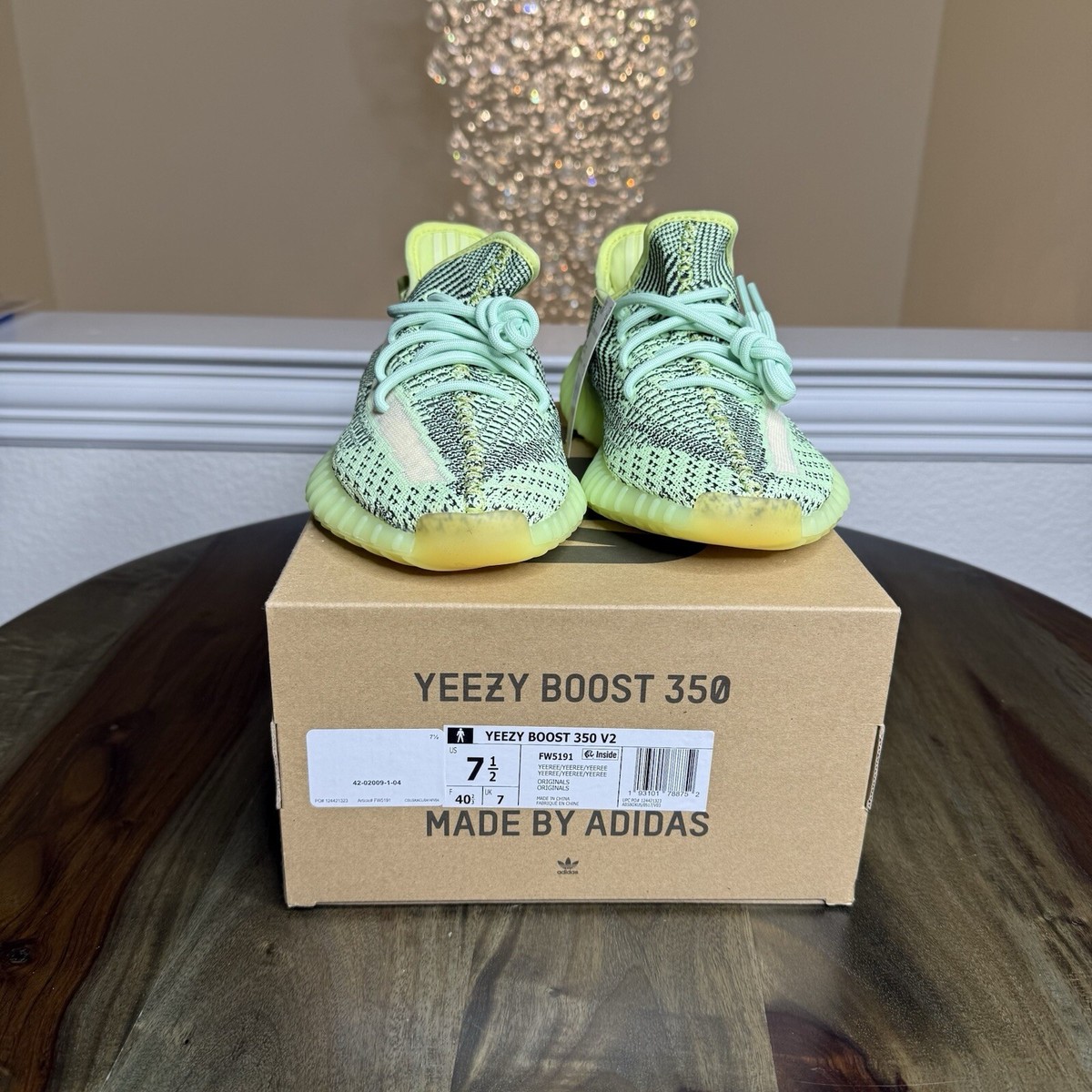 Adidas Yeezy Boost 350 V2 Size 7.5 'Yeezreel Non-Reflective